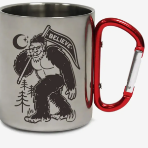 smokey bear carabiner steel camping mug